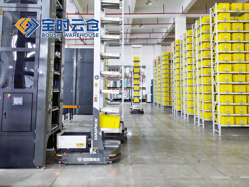 仪征智慧云仓-机器人分拣+打包+发货